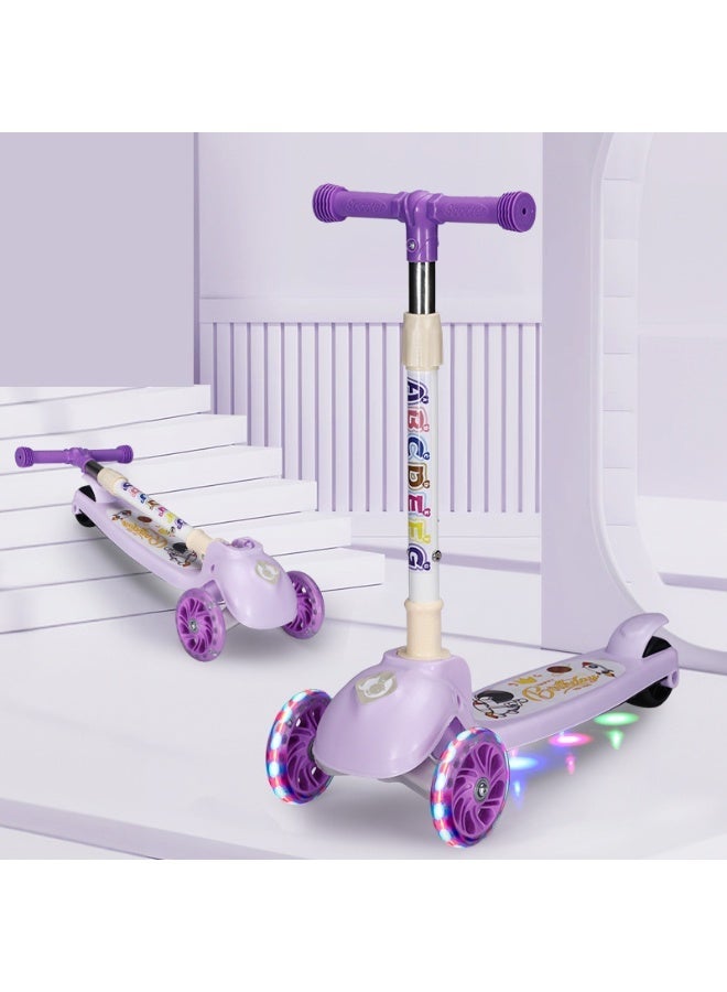 Smart Kick Scooter For Kids  3 Adjustable Height Scooter Foldable And Attractive PVC Wheels - Image 4